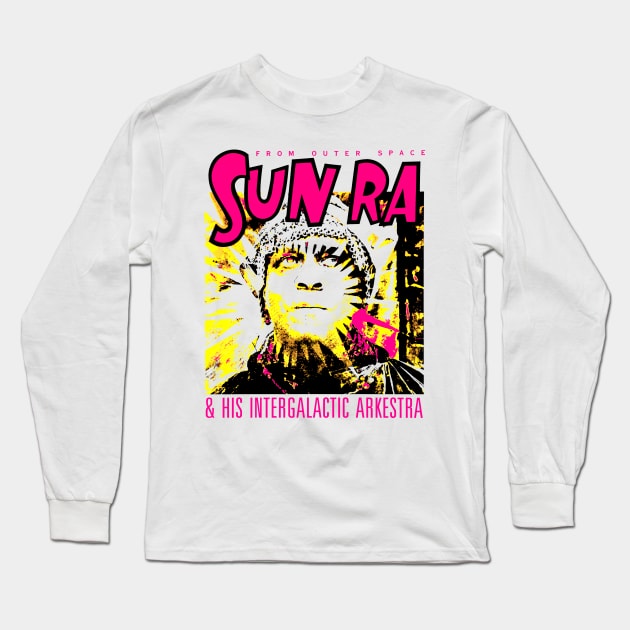 Sun Ra Long Sleeve T-Shirt by HAPPY TRIP PRESS